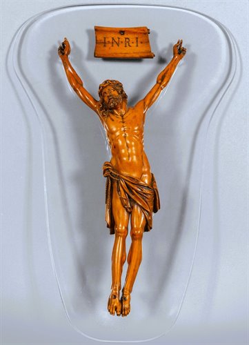 "Cristo Crocifisso" in legno di bosso